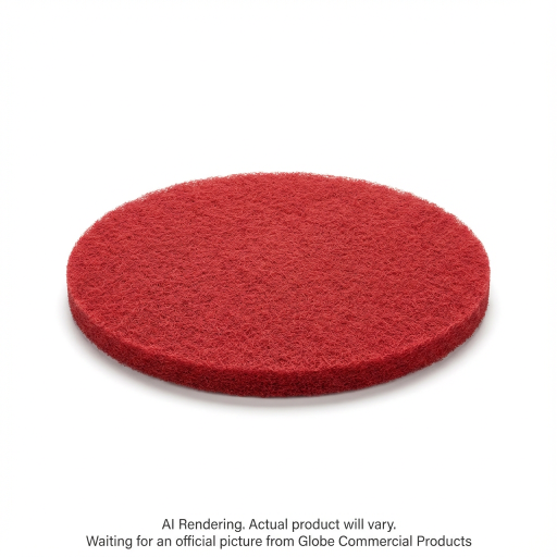 12"  Red Buffing Floor Pad