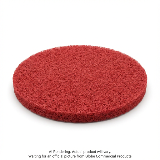11"  Red Buffing Floor Pad