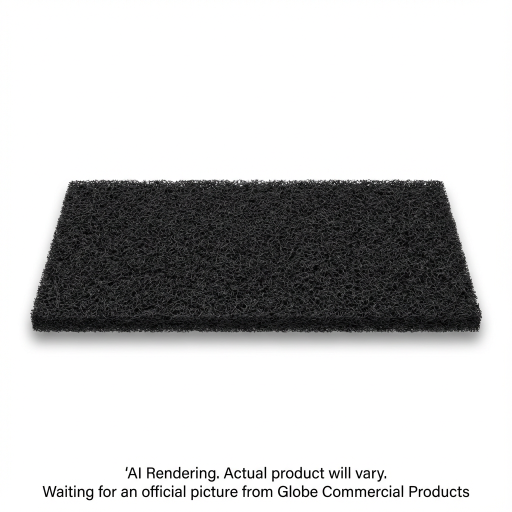 Black Stripping 14"  x 28"  Rectangular Floor Pad