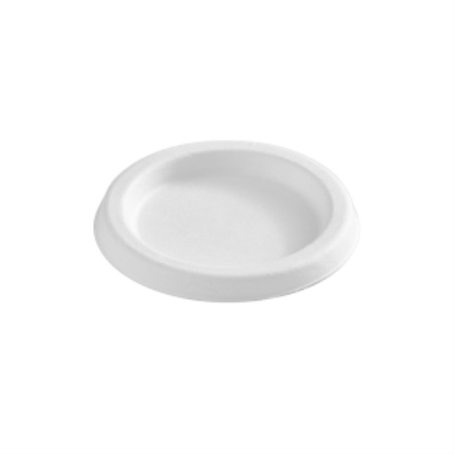 Portion Cup Lids Bagasse Compostable - 2 Oz / White (Pack of 100)
