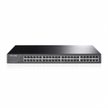 A sharp, centered hero shot of the TP-Link 48-port switch on a pure white background.