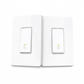 A high-resolution, centered view of the TP-Link Wi-Fi 2-Location Smart Switch Kit (HS210-KIT) on a pure white background, featuring realistic details with clean shadows.