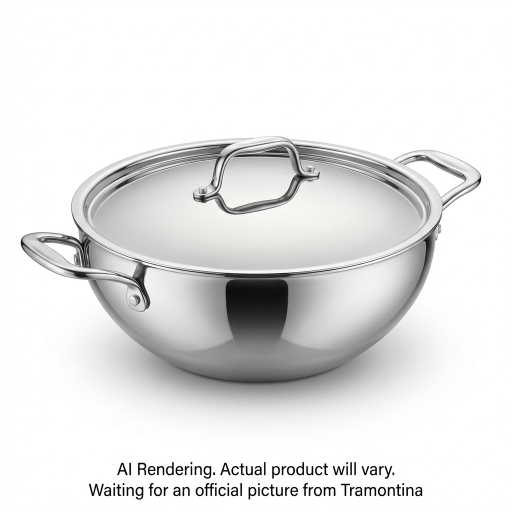 Tramontina 3.75Qt Cov Wok-Ss Tpc-Cer-Nat-Bos