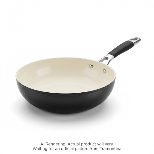 Tramontina 11In Stir Fry-Al Ind-Pe-Cer-Blk-Mas
