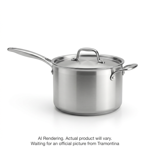 Tramontina 4 Qt Covered Saucepan - Tpc Ss Induction- Gourmet