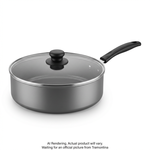 Tramontina 5 Qt Covered Jumbo Cooker - Aluminum, Ns - Steel Gray - Den - Primaware