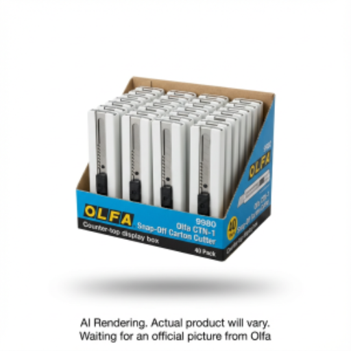 OLFA CTN-1/40 Snap-Off Carton Cutter - Display, 40 Unit