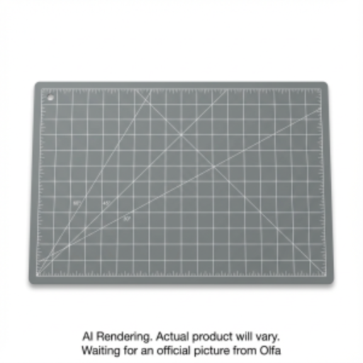 OLFA RM-CG-01/GRY 12" x 18" Double Sided Rotary Mat, Gray