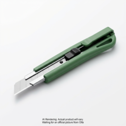 OLFA 9mm ES-1/P Recycled Plastic Knife- Polybag