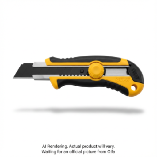 OLFA 25mm XH-1 Fiberglass Rubber Grip Ratchet-Lock Knife