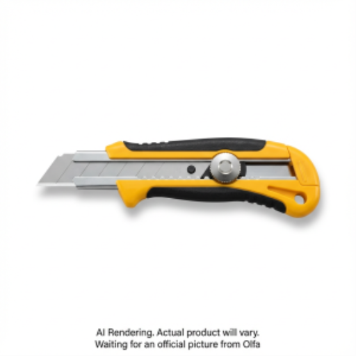 OLFA 25mm H-1/CP3 Rubber Inset Utility Knife, 3pk
