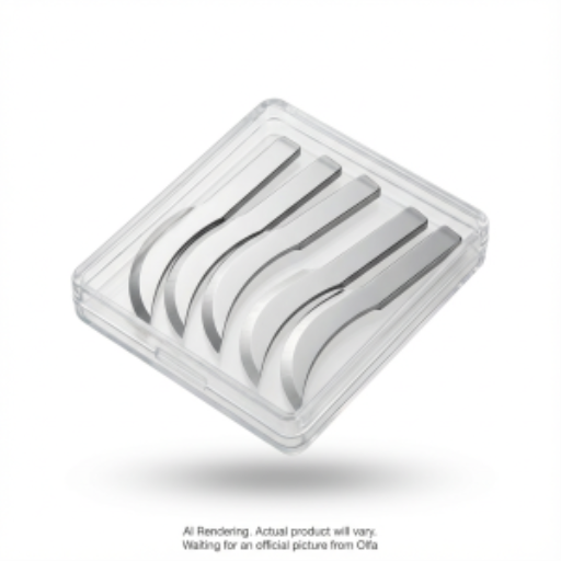 OLFA KB4-R/5 Curved Carving Art Blades, 5pk