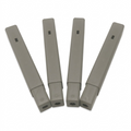 Four grey Rakabot-compatible boot rack extension legs standing upright in a clean high-resolution hero shot.