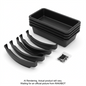 (CUSMA form attached) TITAN 4 CONTAINERS AND BLACK HOOKS KIT, SCREWS FOR SHELF WITH BLACK PANELS