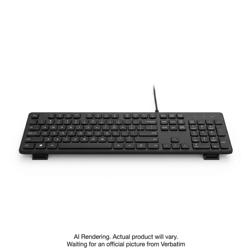 Slimline Corded USB Keyboard ? Black, FFP