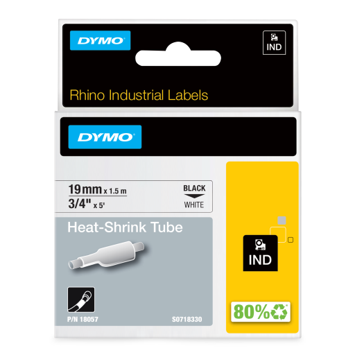 Rhino 3/4" White Heat Shrink Tubes- 19Mm