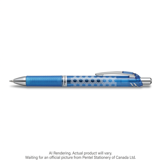 Pentel EnerGel Limited Edition Edo-Kiriko #2 (0.5mm) Metal Tip, Blue Ink