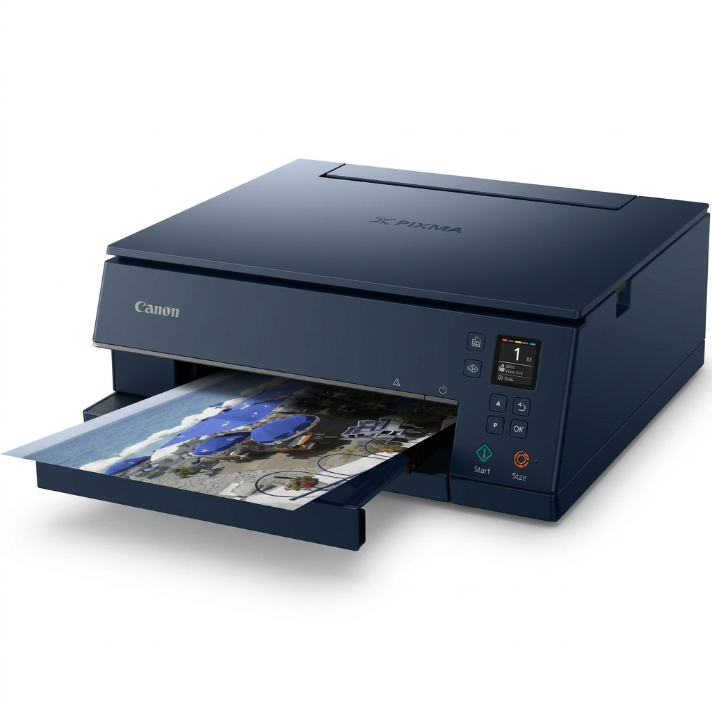 High-resolution hero shot of the Canon PIXMA TS6320 Navy, centered on white background.