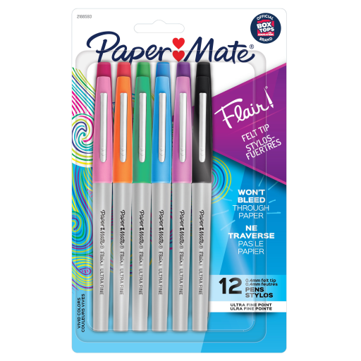 Paper Mate Pm Flair Uf 12Ct Asst Bil