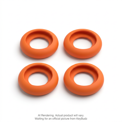 Shop KeyBudz AT4_S2_EOG Secure Dock for Apple AirTag. Electric Orange 4-pack with soft-touch holders and hook attachments for bags and luggage.