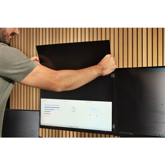 Installing Kensington FP270W9 privacy screen on 27 inch office monitor