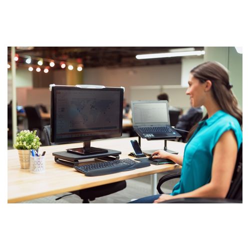 Kensington FS220 privacy screen installed on office monitor