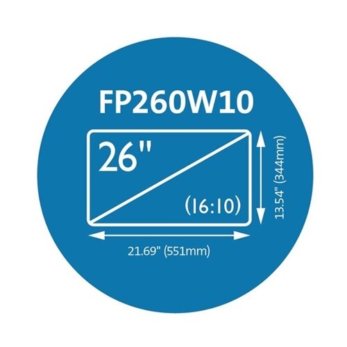 Kensington K52113WW FP260W10 privacy filter with mounting tabs and cleaning accessories