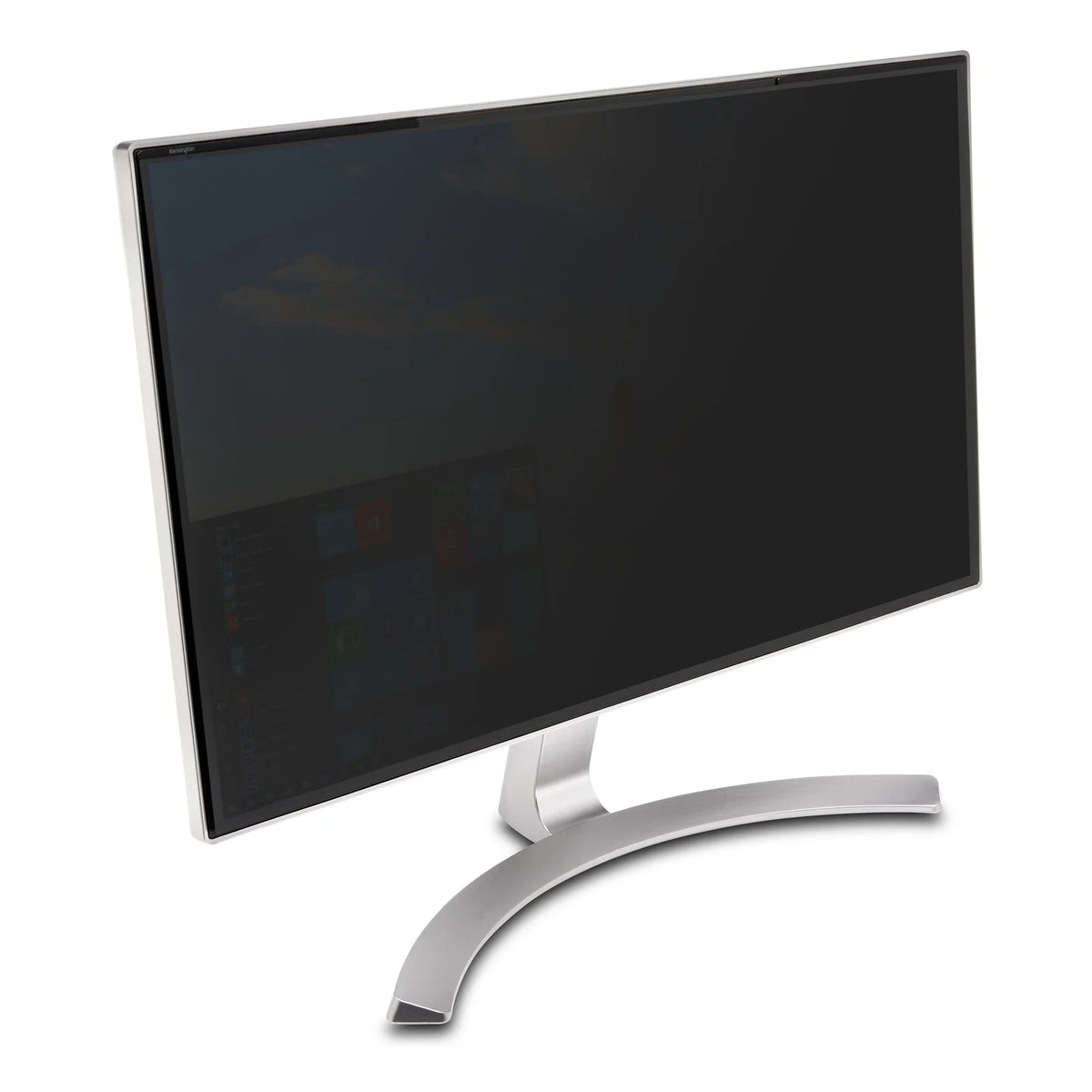 Kensington MagPro 24 inch 16:10 monitor privacy filter installed