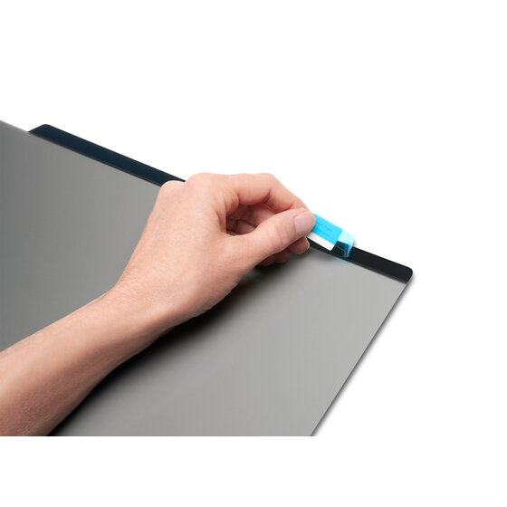 Kensington SA270 reusable adhesive privacy screen mounting detail