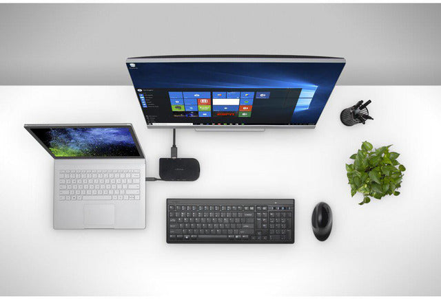 Kensington SD1610P mobile dock connecting laptop to external monitor