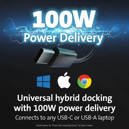 Kensington SD4780P hybrid docking station with 100W USB-C Power Delivery