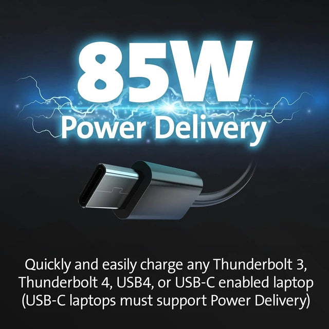 Kensington SD4839P 85W USB-C Power Delivery docking station