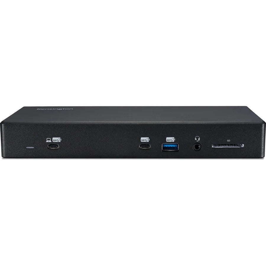 Kensington SD4850P USB-C dock front USB audio and SD ports