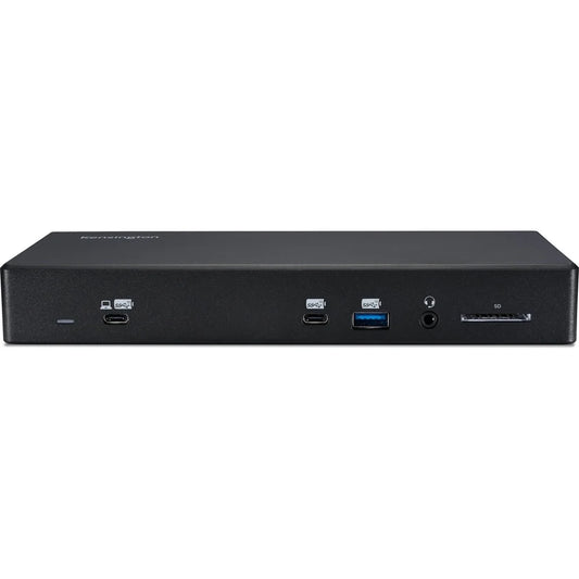 Kensington SD4850P USB-C dock front USB audio and SD ports