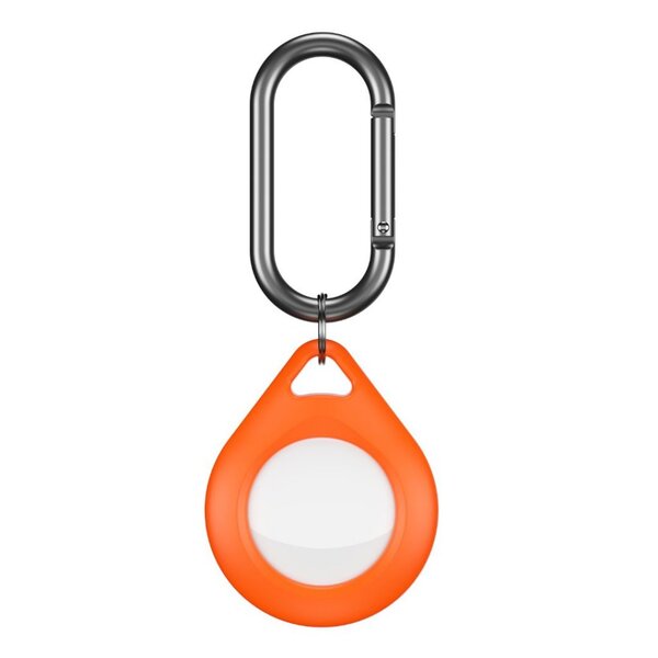 Shop KeyBudz AT4_S2_EOG Secure Dock for Apple AirTag. Electric Orange 4-pack with soft-touch holders and hook attachments for bags and luggage.