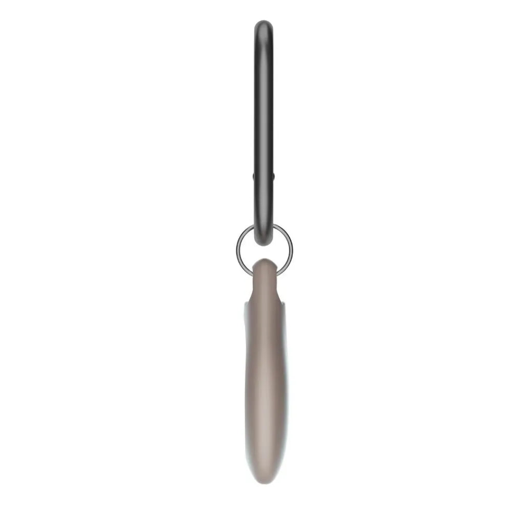 Shop KeyBudz AT4_S2_SBG Secure Dock for Apple AirTag. 4-pack in Sandy Beige with soft-touch holders, hooks and convenient storage pouches.