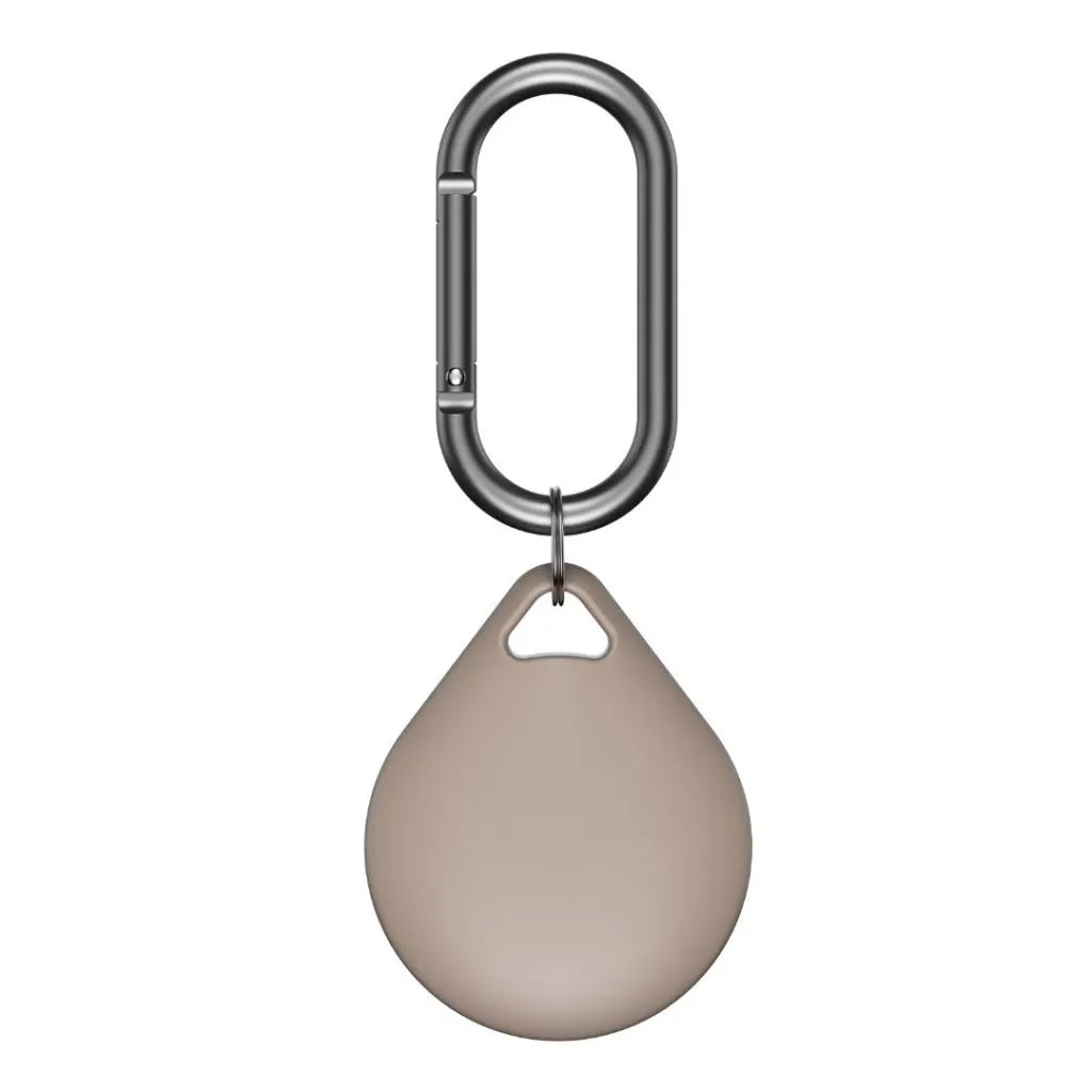 Shop KeyBudz AT4_S2_SBG Secure Dock for Apple AirTag. 4-pack in Sandy Beige with soft-touch holders, hooks and convenient storage pouches.