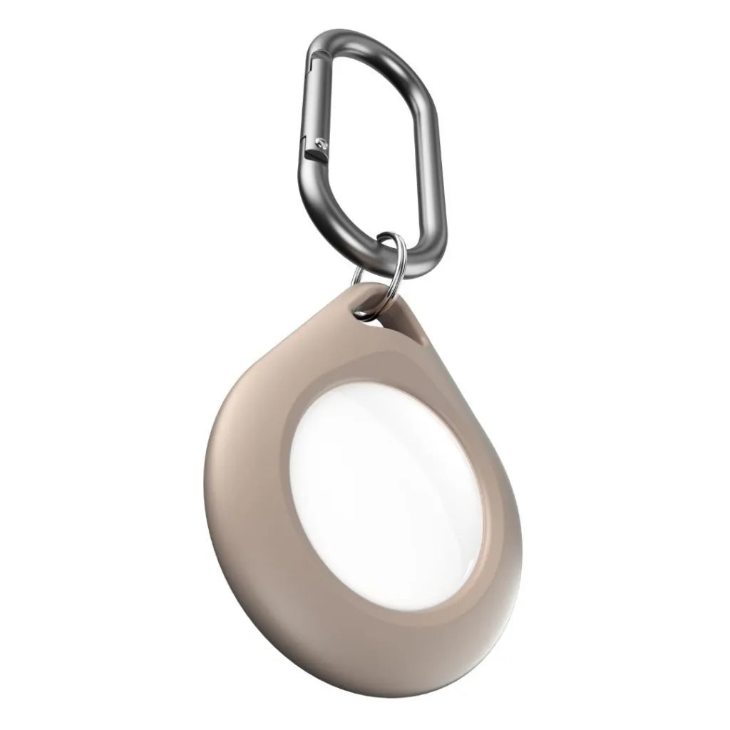 Shop KeyBudz AT4_S2_SBG Secure Dock for Apple AirTag. 4-pack in Sandy Beige with soft-touch holders, hooks and convenient storage pouches.