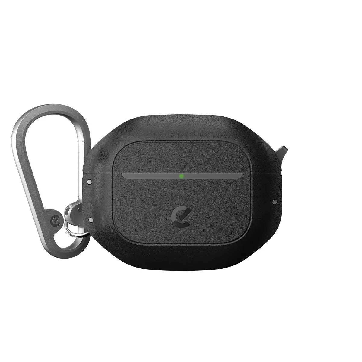 KeyBudz ElementProof AP4_S6_CBK AirPods 4 case Carbon Black with carabiner