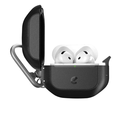 KeyBudz ElementProof protective case open with Apple AirPods 4