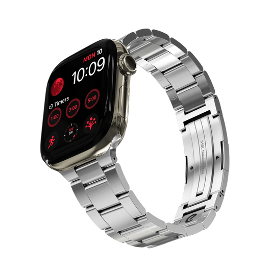 KeyBudz Spectra stainless steel Apple Watch band 