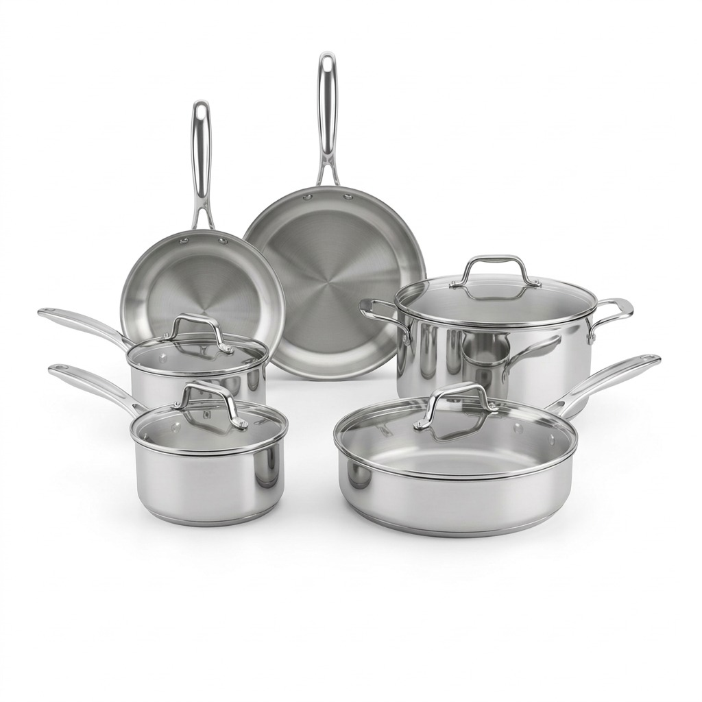 Tramontina 80154/011DS Tempo 10-piece stainless steel cookware set