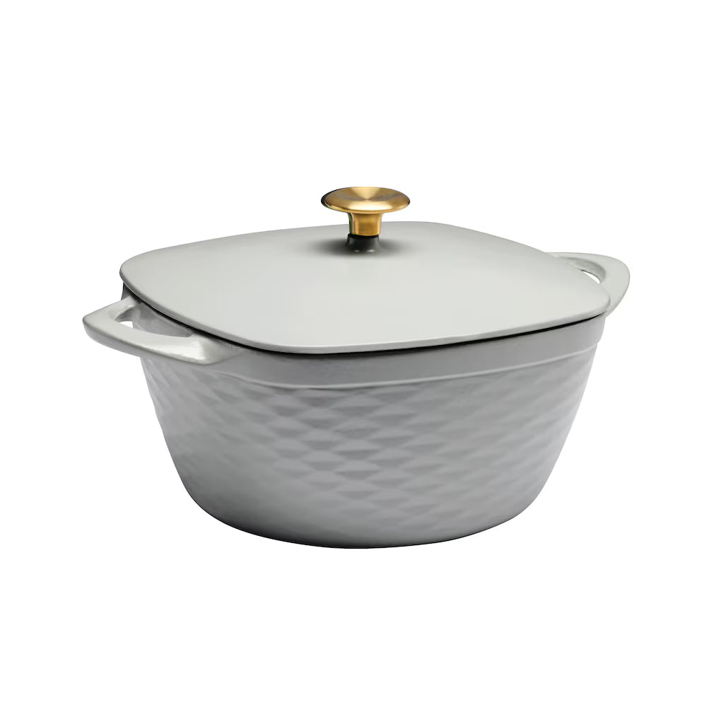 Tramontina Prisma 80131/108DS 7 Qt matte gray enameled cast iron Dutch oven