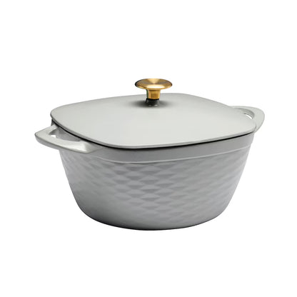 Tramontina Prisma 80131/108DS 7 Qt matte gray enameled cast iron Dutch oven