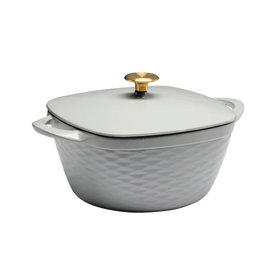 Tramontina Prisma 80131/108DS 7 Qt matte gray enameled cast iron Dutch oven