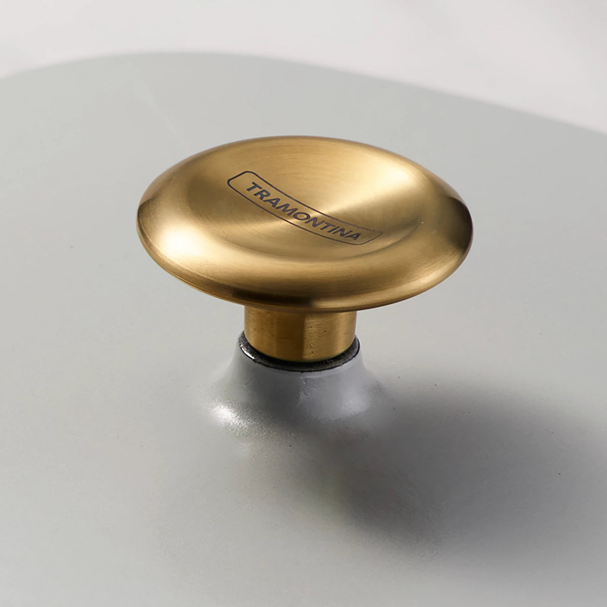 Tramontina Prisma Dutch oven gold brushed stainless steel lid knob